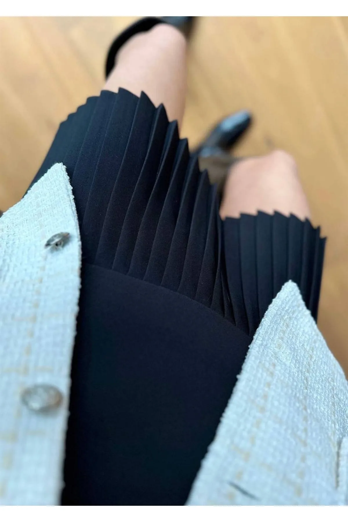 TARGET CH  Damen Faltenrock Schwarz