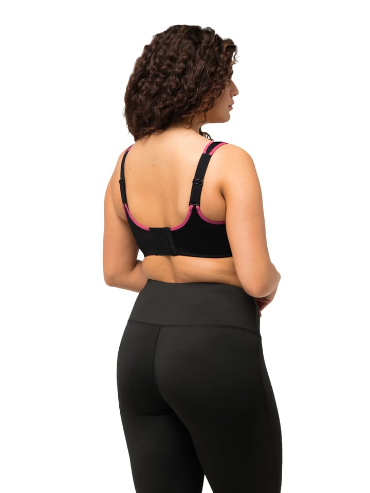 Ulla Popken Sport BH in schwarz günstig kaufen