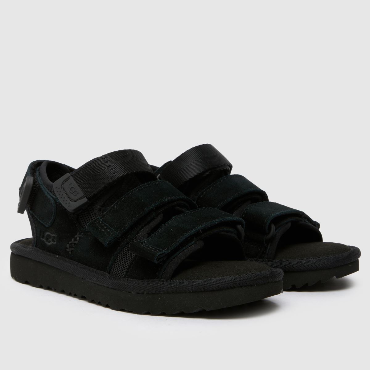 UGG svarta Goldencoast juniorsandaler med flera remmar