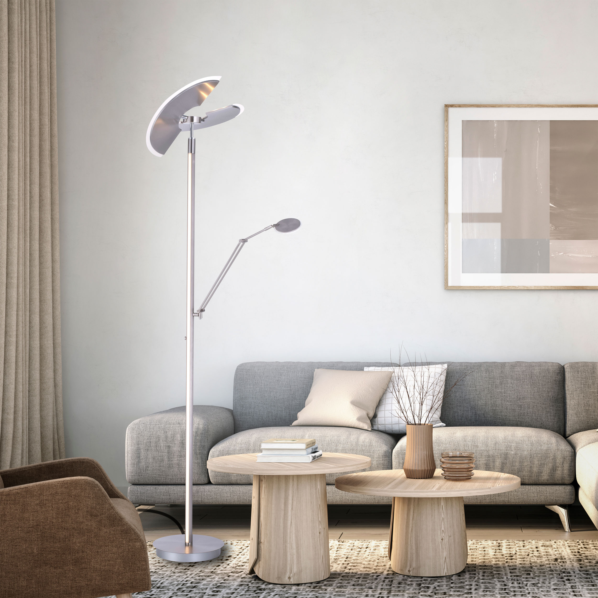 PURELED-Stehleuchte 2flg