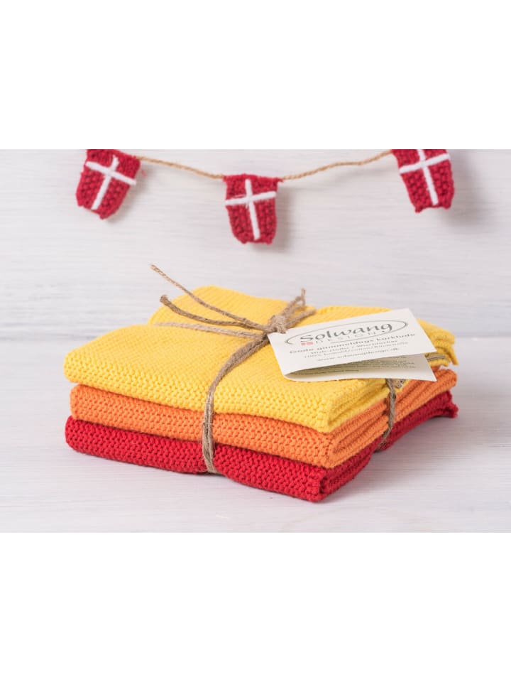 Solwang Wischtuch Gelb Orange Rot Kombi 3er Set günstig kaufen onesize