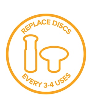 PMD Replacement Discs Red - Very Coarse Ersatzbürste-6 Stk