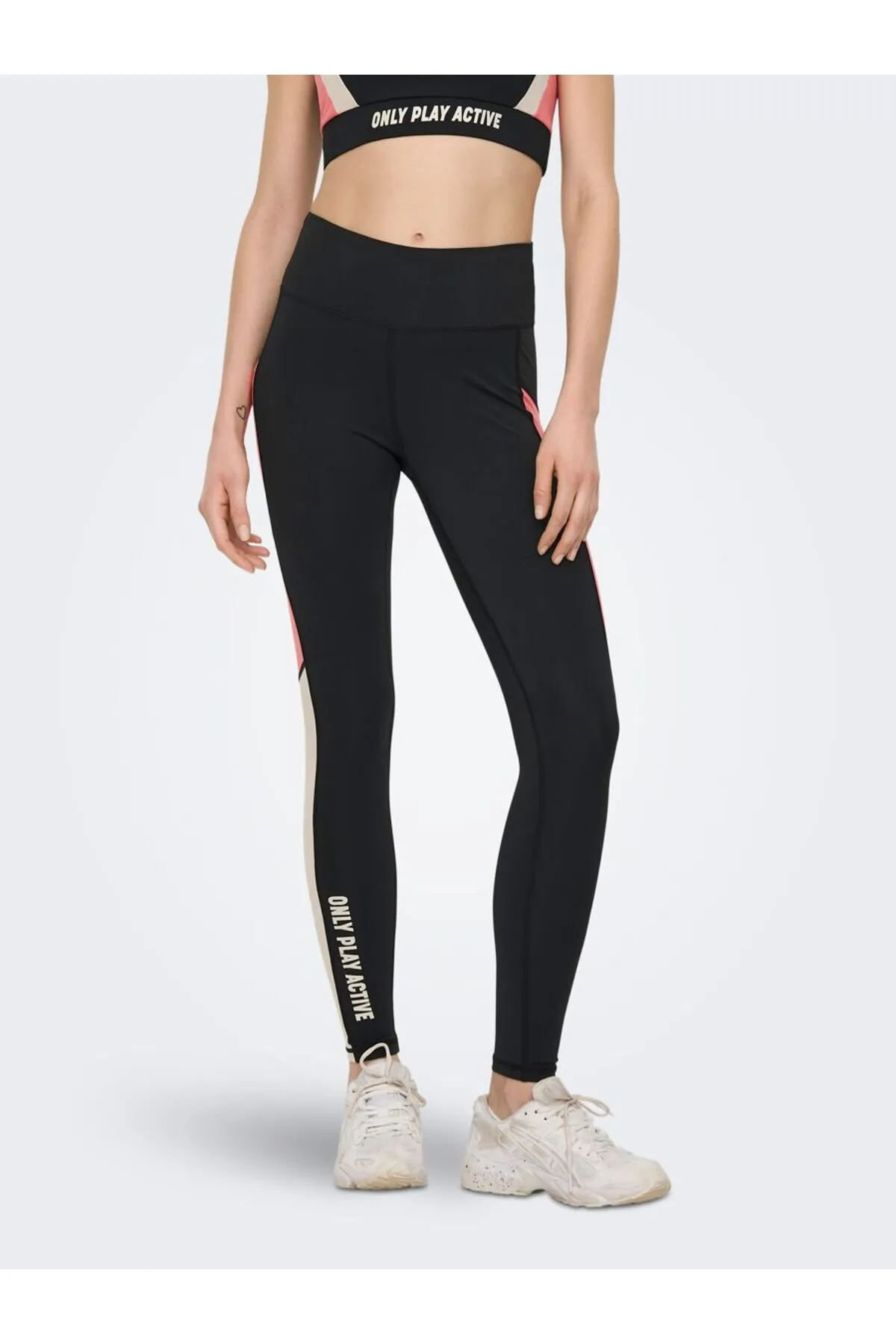 Only Play  Sport-Leggings - Schwarz - Mittlerer Bund