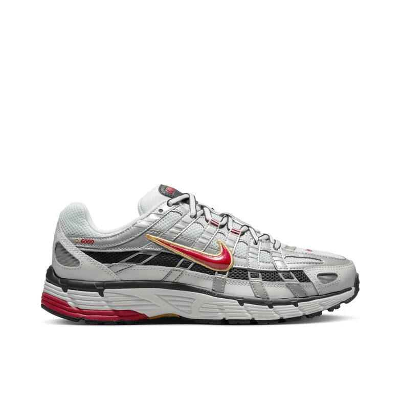 NIKE Wmns P-6000 white/varsity red-mtlc platinum