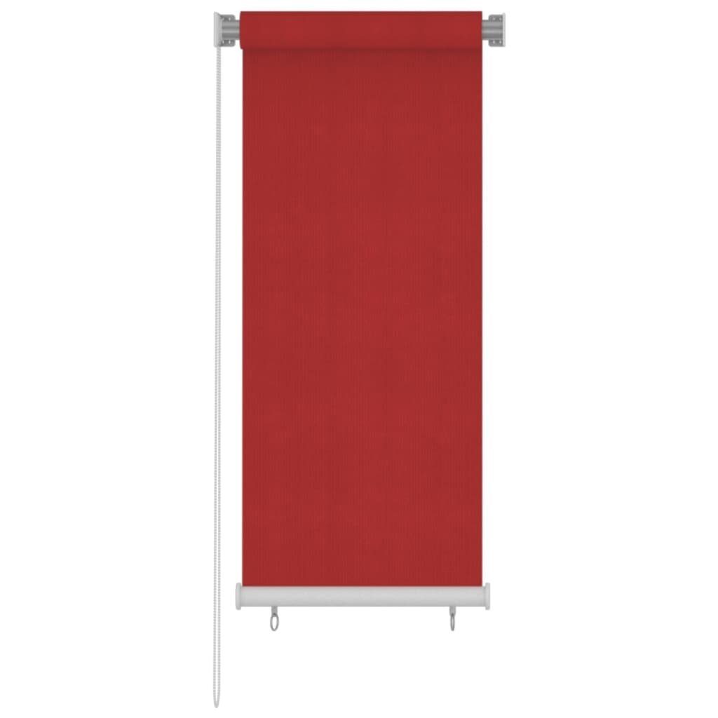 Rollo Außenrollo 60x140 cm Rot HDPE, vidaXL