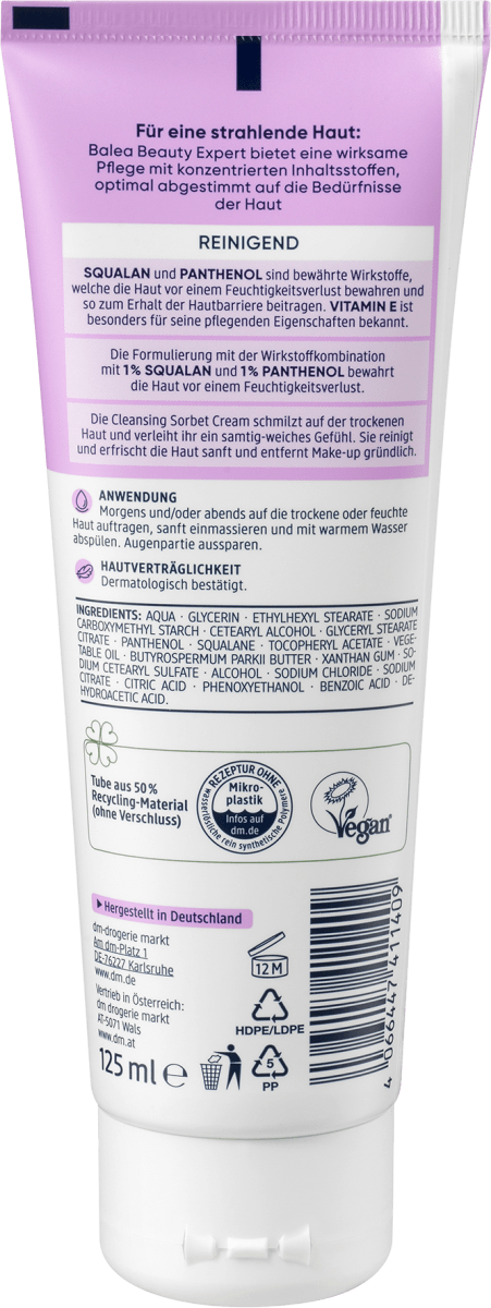Reinigungscreme Beauty Expert Cleansing Sorbet Cream, 125 ml