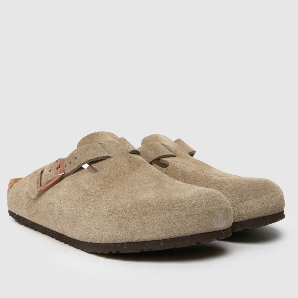 BIRKENSTOCK taupe Boston träsko Junior sandaler