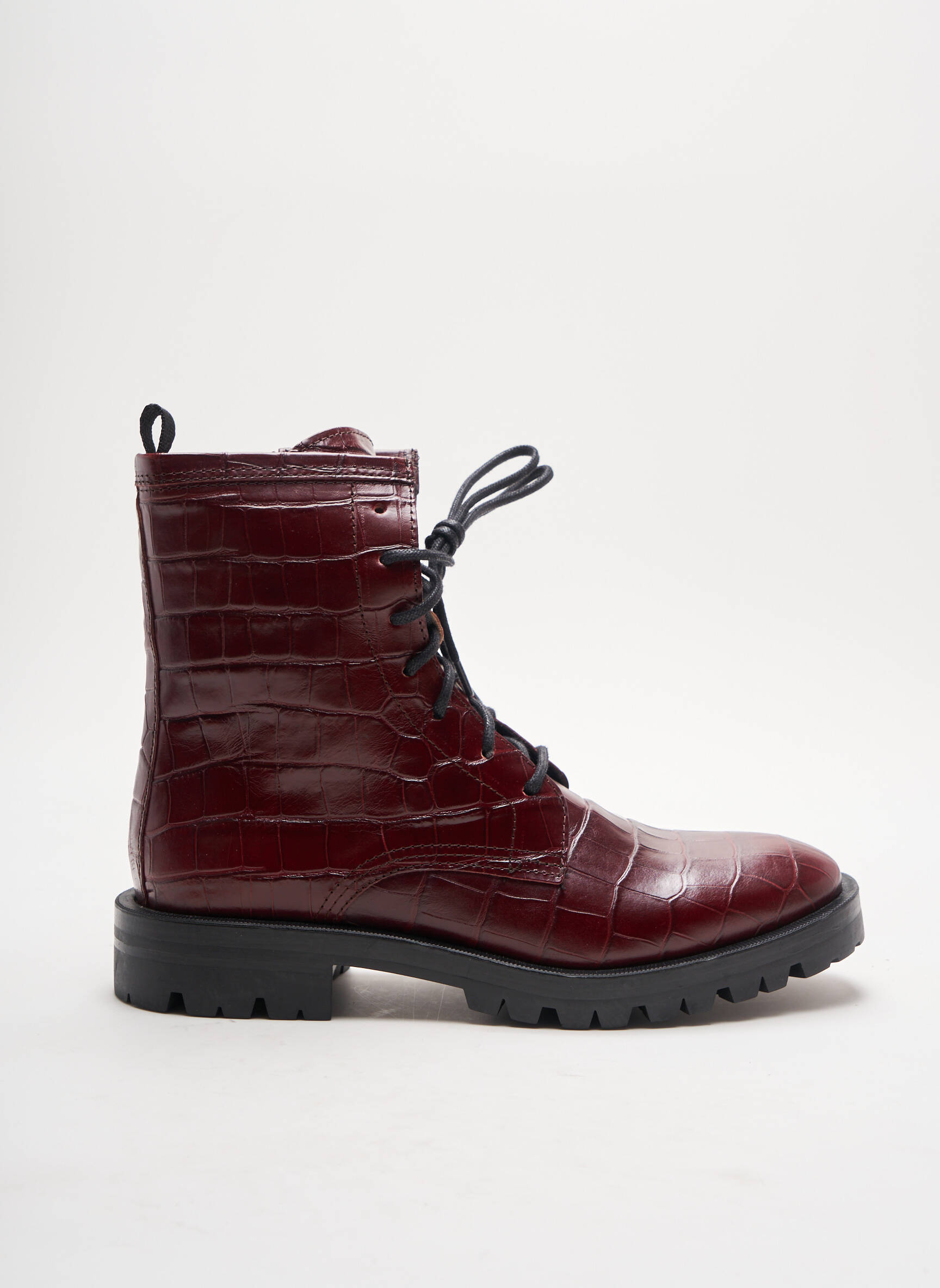 Alpe Bottines Femme couleur rouge