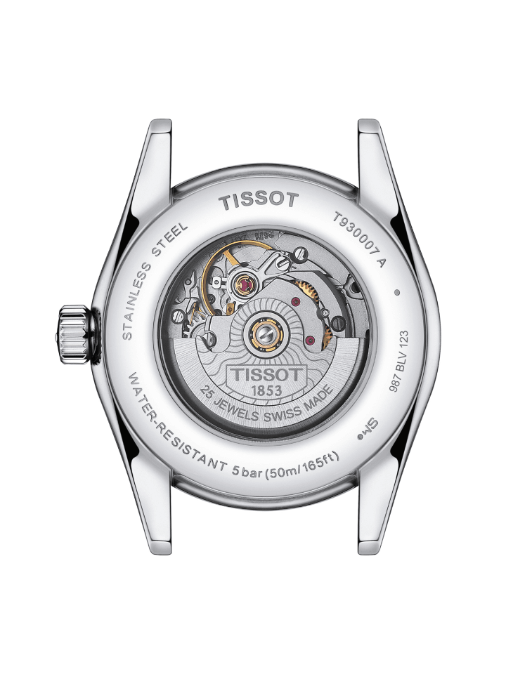 Tissot Edelstahl 18 k Goldlünette Perlmutt Diamanten Automatikuhr 29 mm günstig kaufen onesize