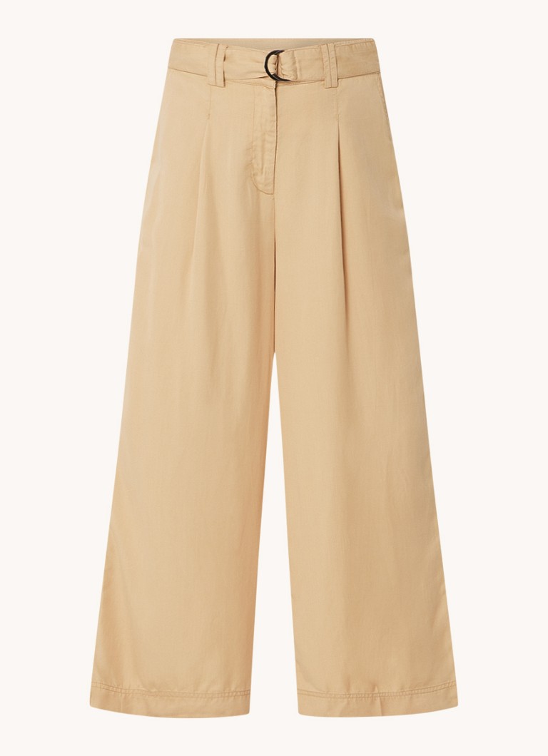 French Connection Elkie high waist wide fit trousers with belt