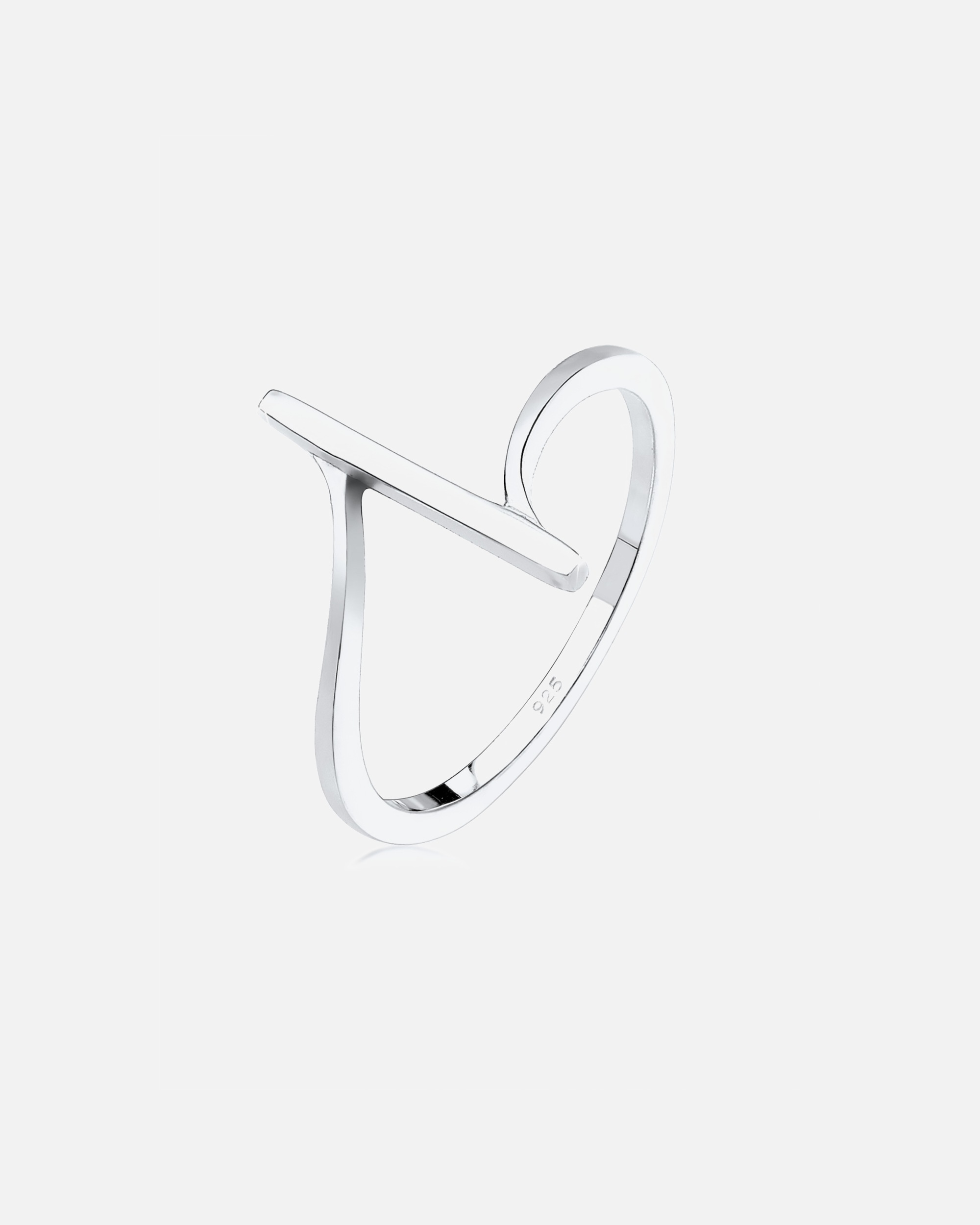 Anello con nastro minimalista e di base Elli Geo Shapes