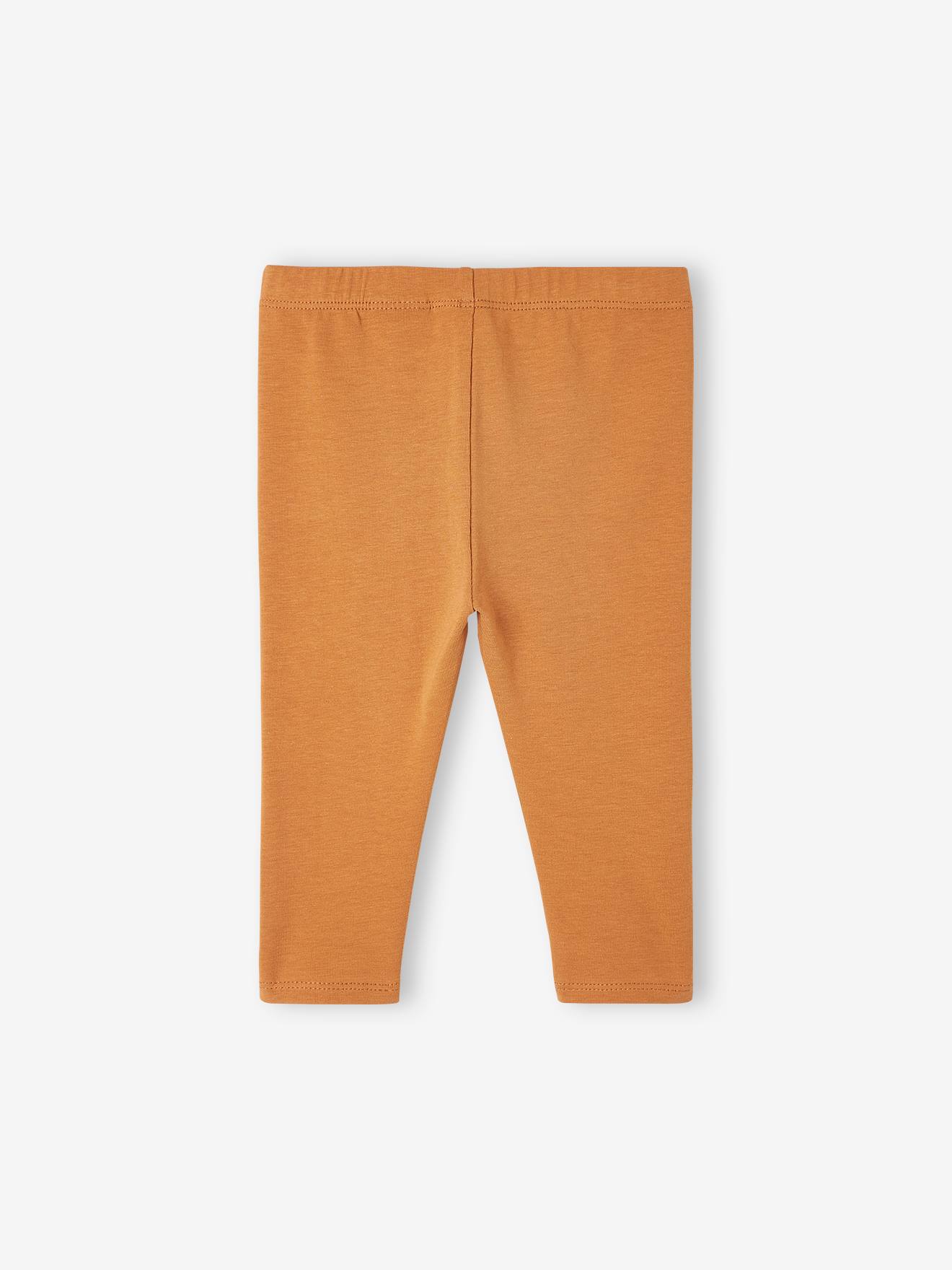 Lot de 2 leggings longs bébé fille BASICS gris chiné