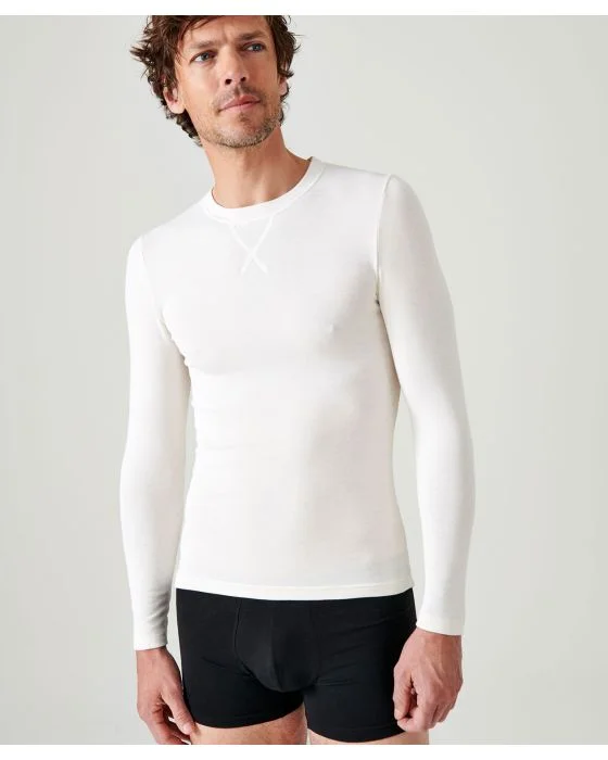 T-shirt manches longues Thermolactyl Sensitive fine côte