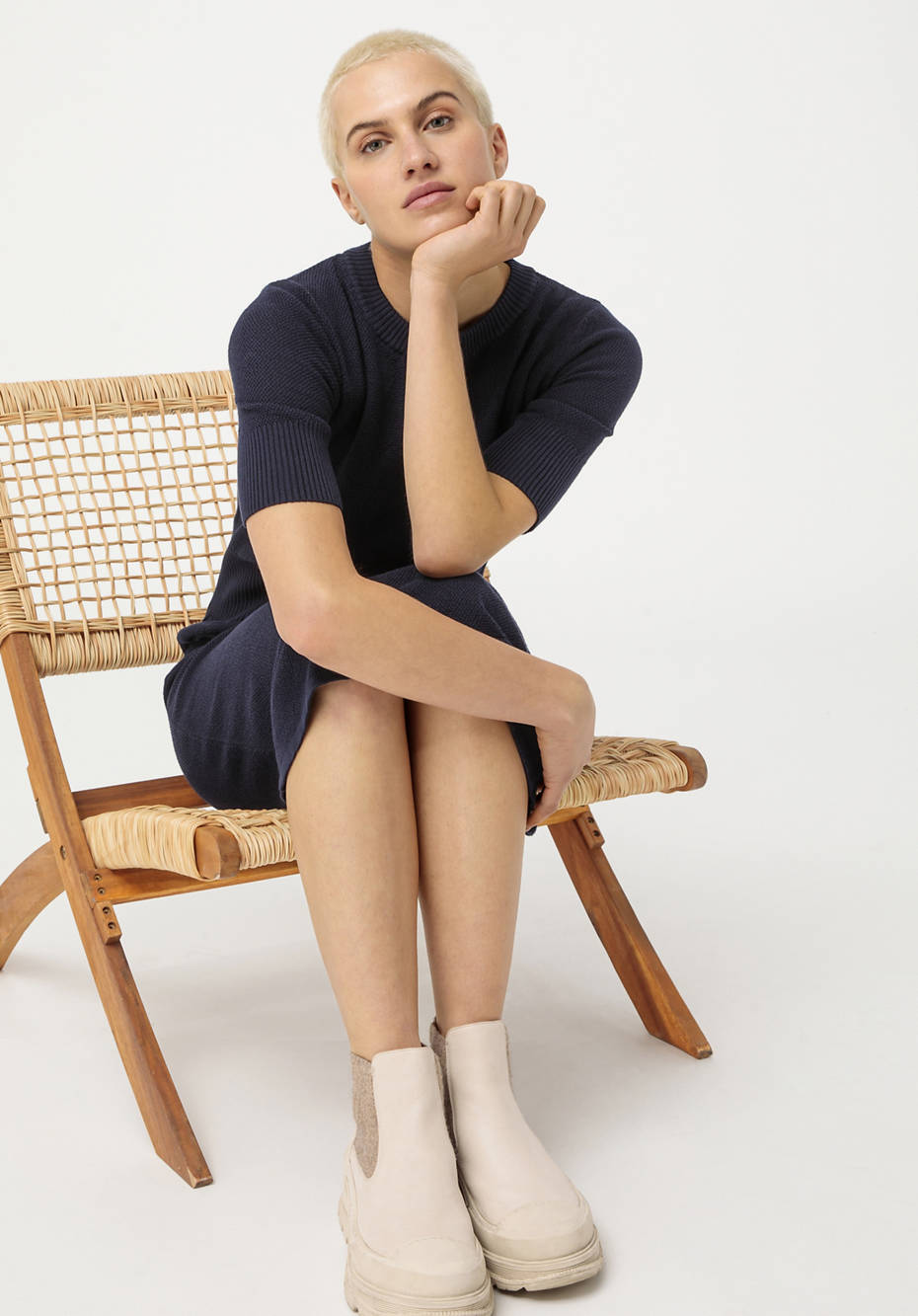 Strickkleid aus reiner Bio-Baumwolle