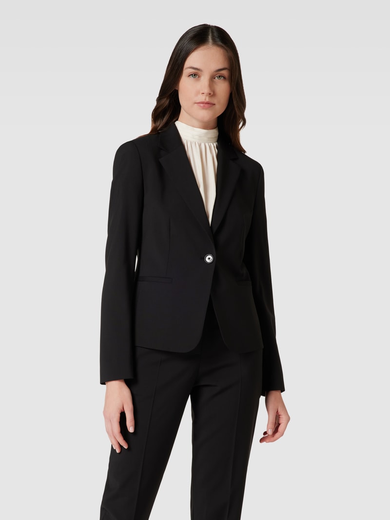 Blazer mit Knopfverschluss Modell 'Jarua' in schwarz