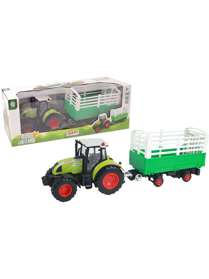Les Amis de la Ferme Traktor mit Anhänger 