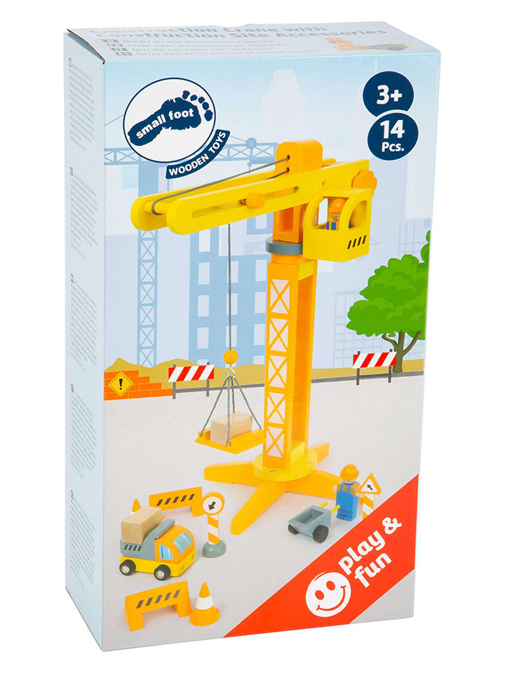 small foot Baukran mit Baustellenzubehör - ab 3 Jahren günstig kaufen onesize