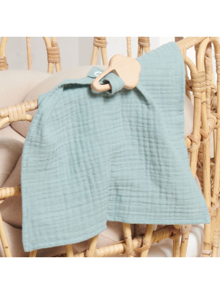 nordic coast company  Kuscheltuch Musselin Eis Mint günstig kaufen onesize
