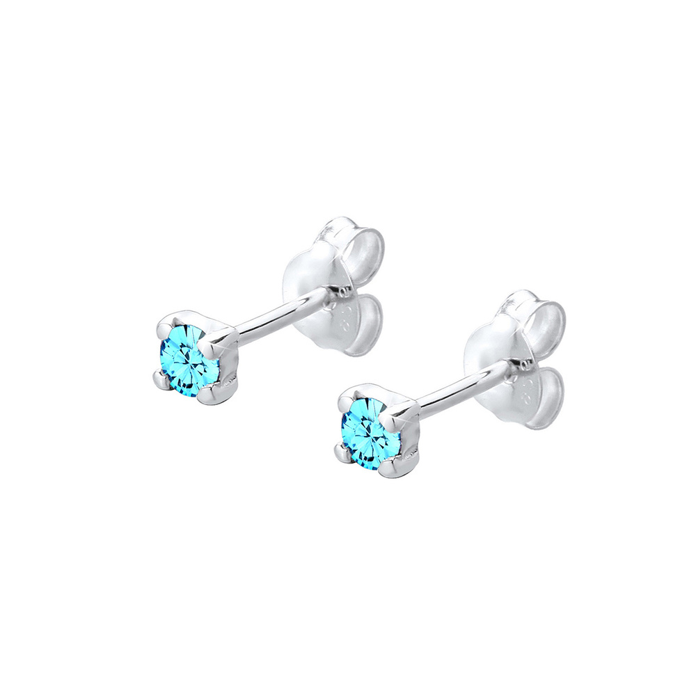 Elli Elli Boucles d'Oreilles Base Boucles d'oreilles Femme - (925/1000) Argent Cristal Boucles d'oreilles