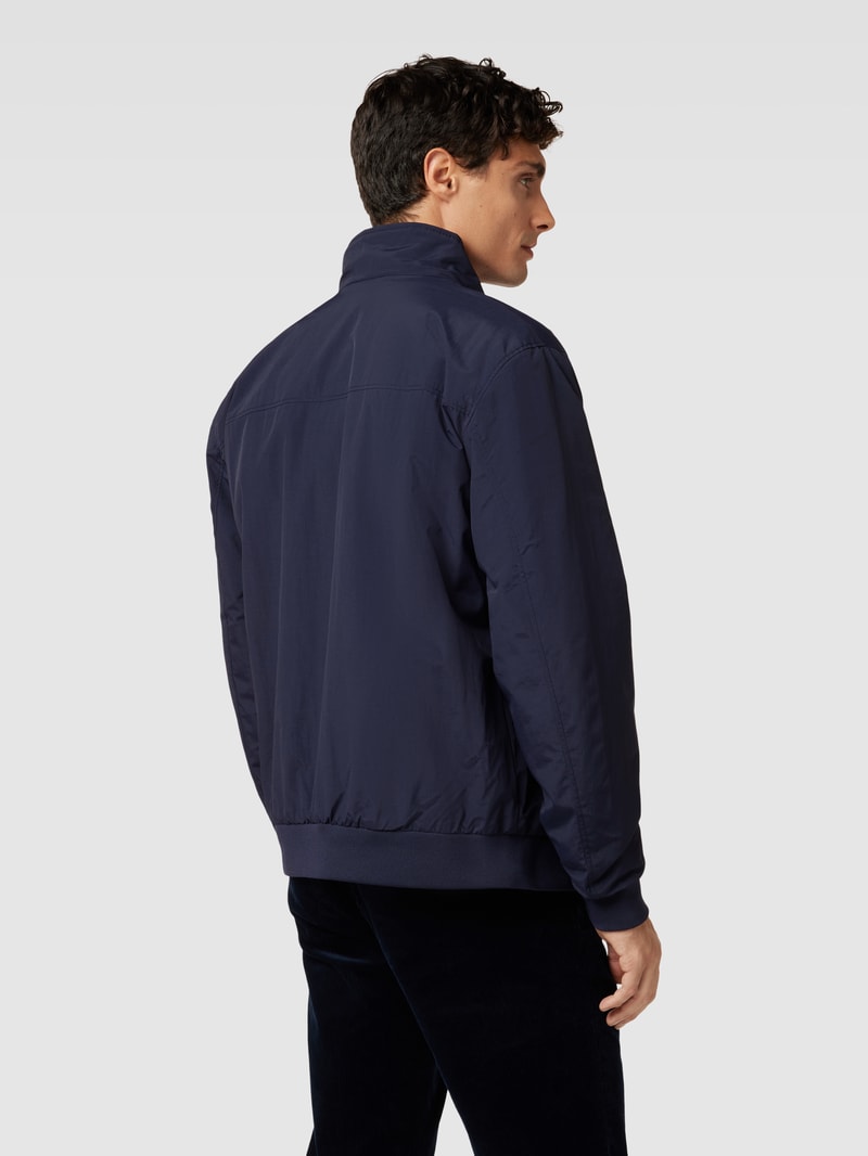 Jacke mit Stehkragen in marineblau