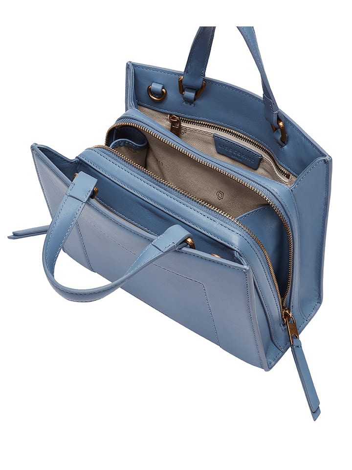 LIEBESKIND BERLIN Leder-Henkeltasche in Hellblau - (B)24 x (H)17,5 x (T)9,5 cm günstig kaufen onesize
