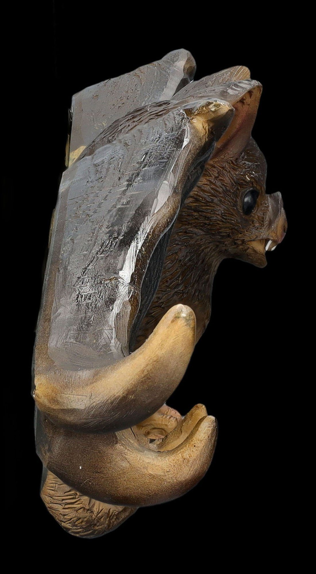 Figuren Shop GmbH Schlüsselbrett Schlüsselbrett - Braune Fledermaus - Tierfigur Fantasy Wanddeko