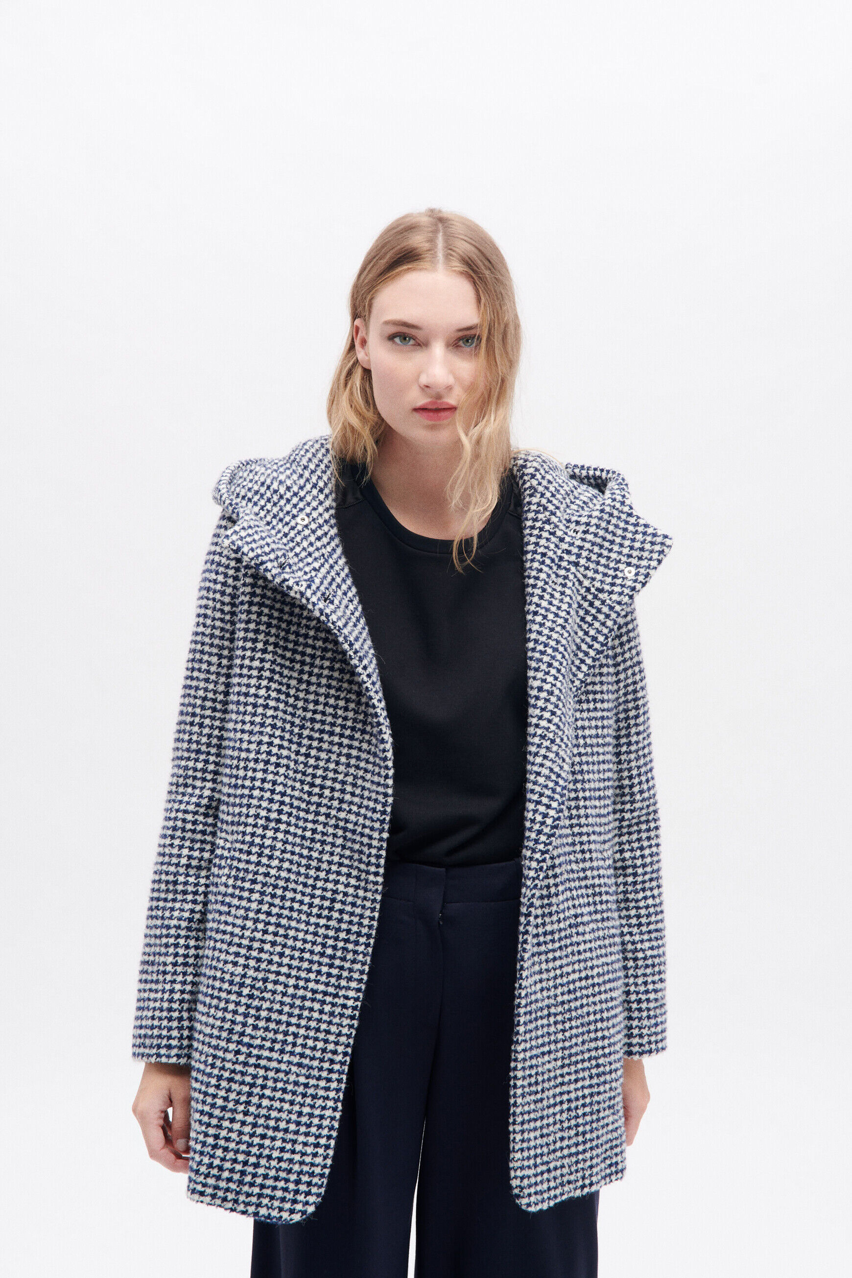 Manteau gnew verise bleu marine femme
