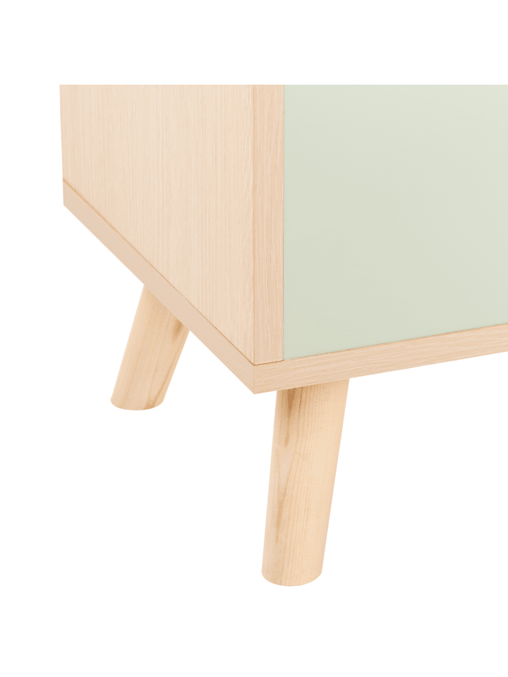 Beliani Kleiderständer DURANGO in Heller Holzfarbton/Grün günstig kaufen onesize