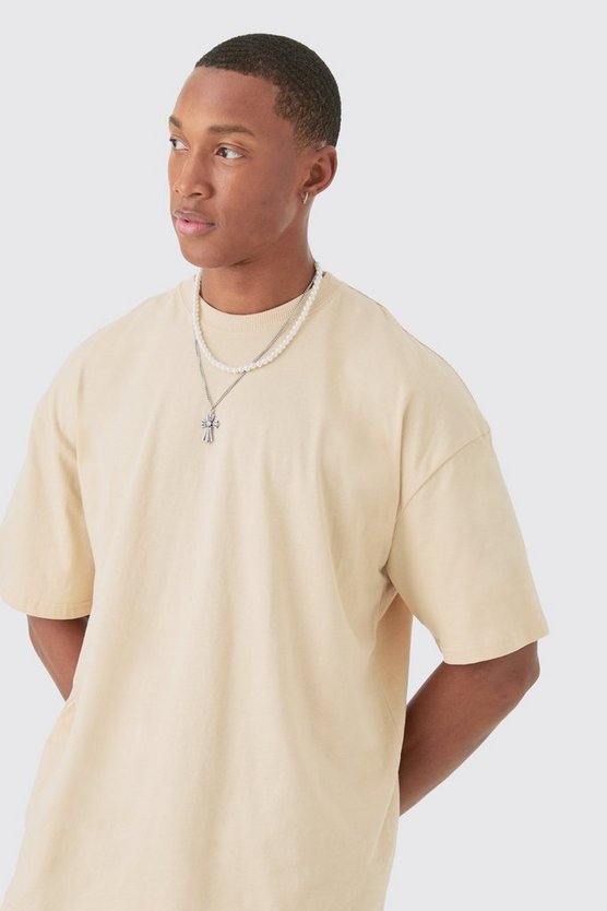 Oversize T-Shirt mit Homme Print