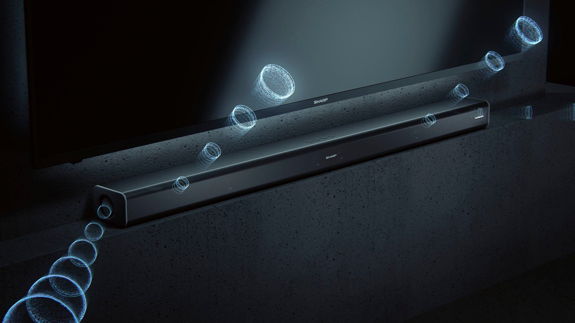 Sharp HT-SBW800 5.1.2 Soundbar (Bluetooth, 760 W, mit Dolby Atmos und Drahtlos-Subwoofer)
