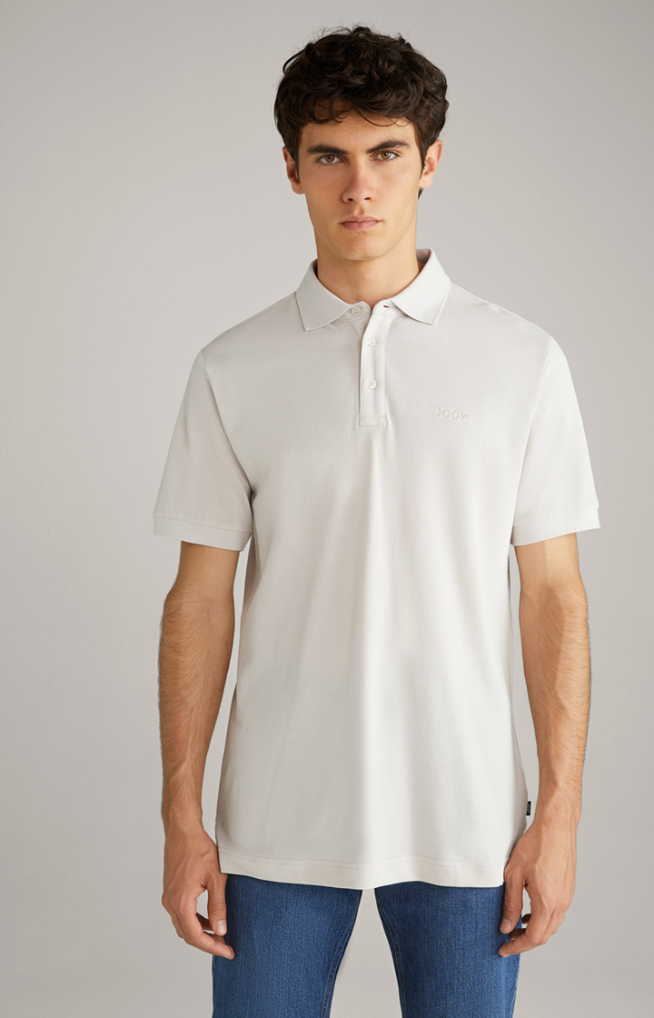 Baumwoll-Poloshirt Primus in Offwhite
