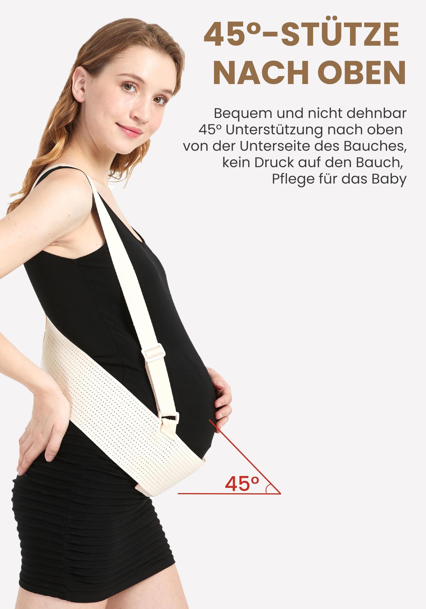 MAGICSHE Schwangerschaftsgürtel Mutterschaftsgürtel für Schwangere mit Schultergurt