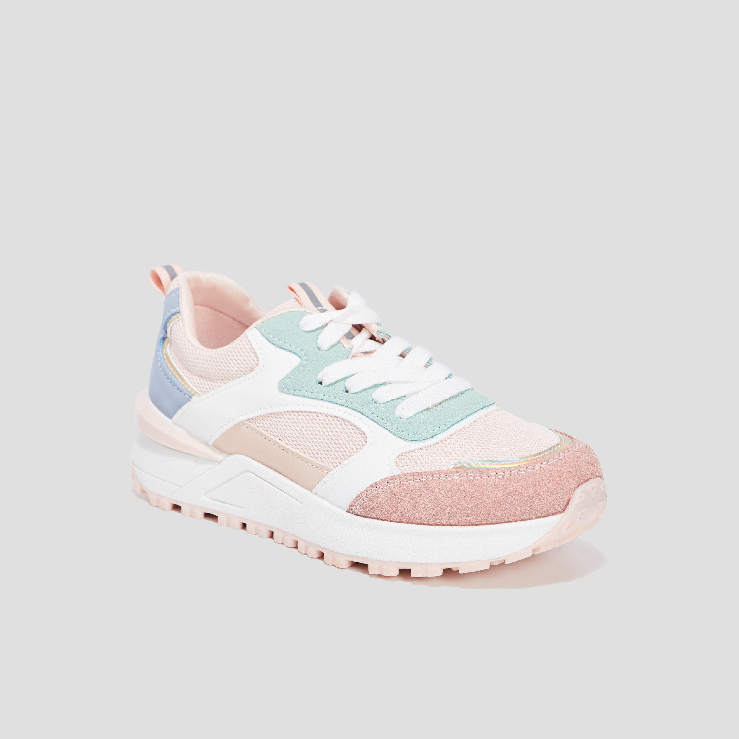 Baskets running bi-matière Creeks multicolore femme | La Halle