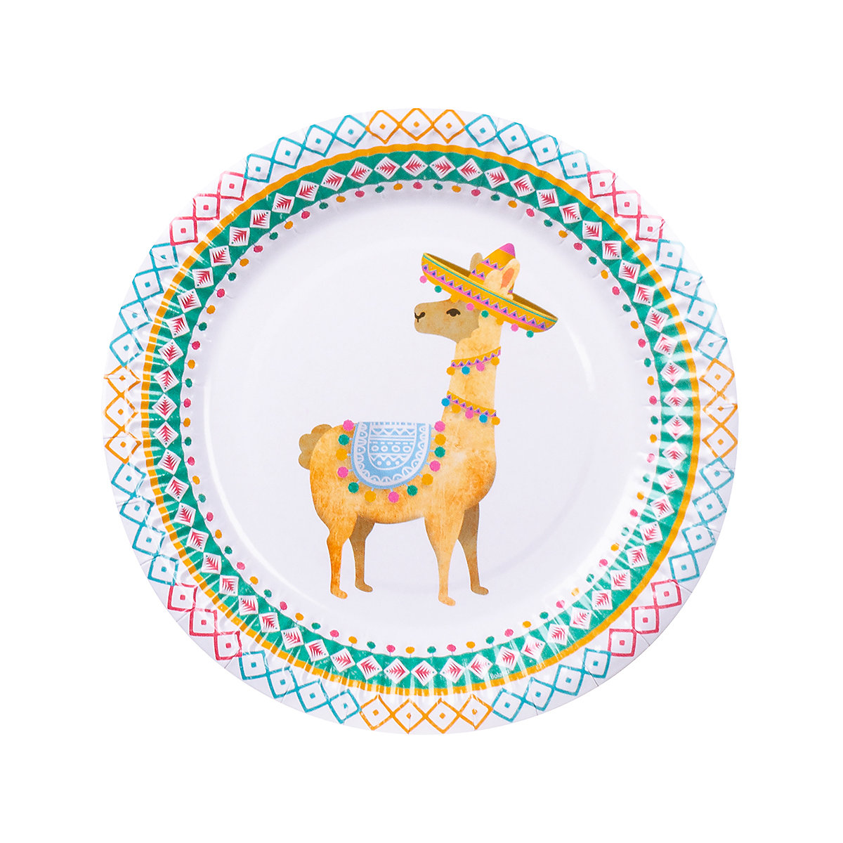 Teller Lama (23 cm), 6 Stück