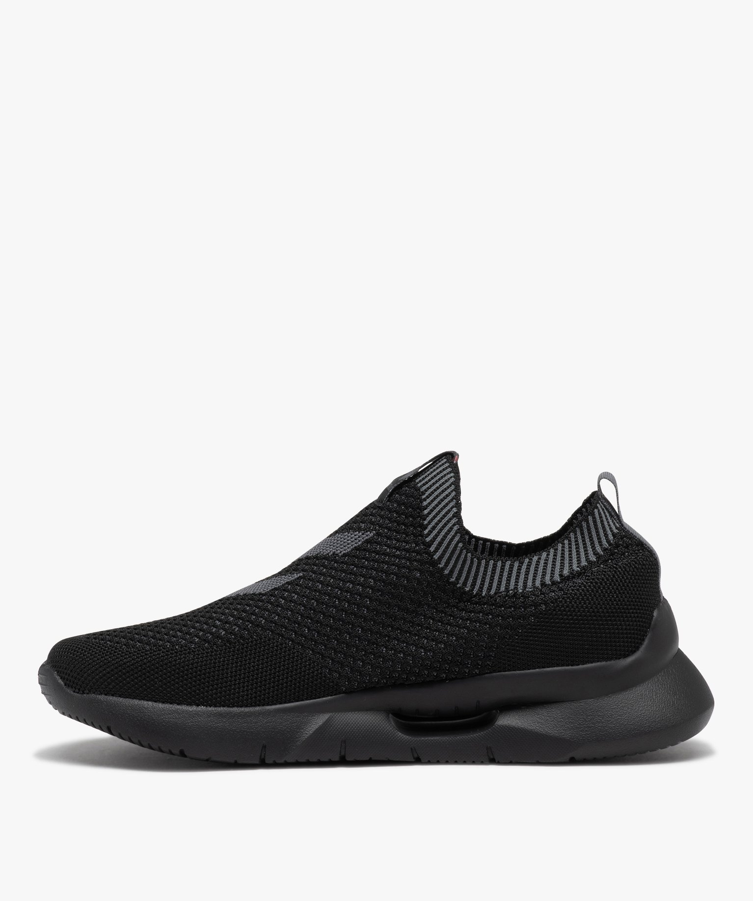 Baskets homme unies en mesh sans lacets - Hummel noir | GEMO