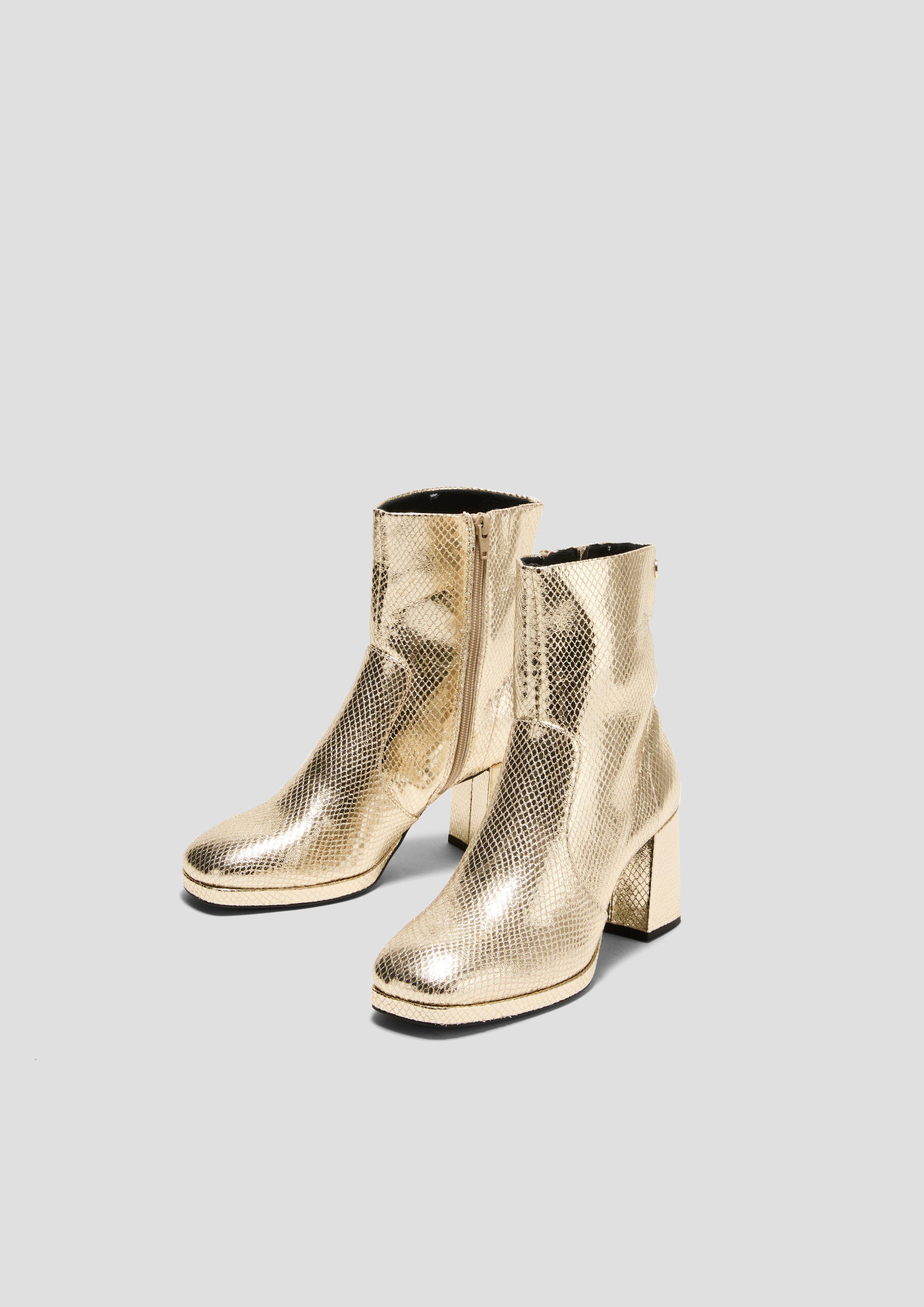 Stiefelette mit Metallic-Effekt  6008561-940