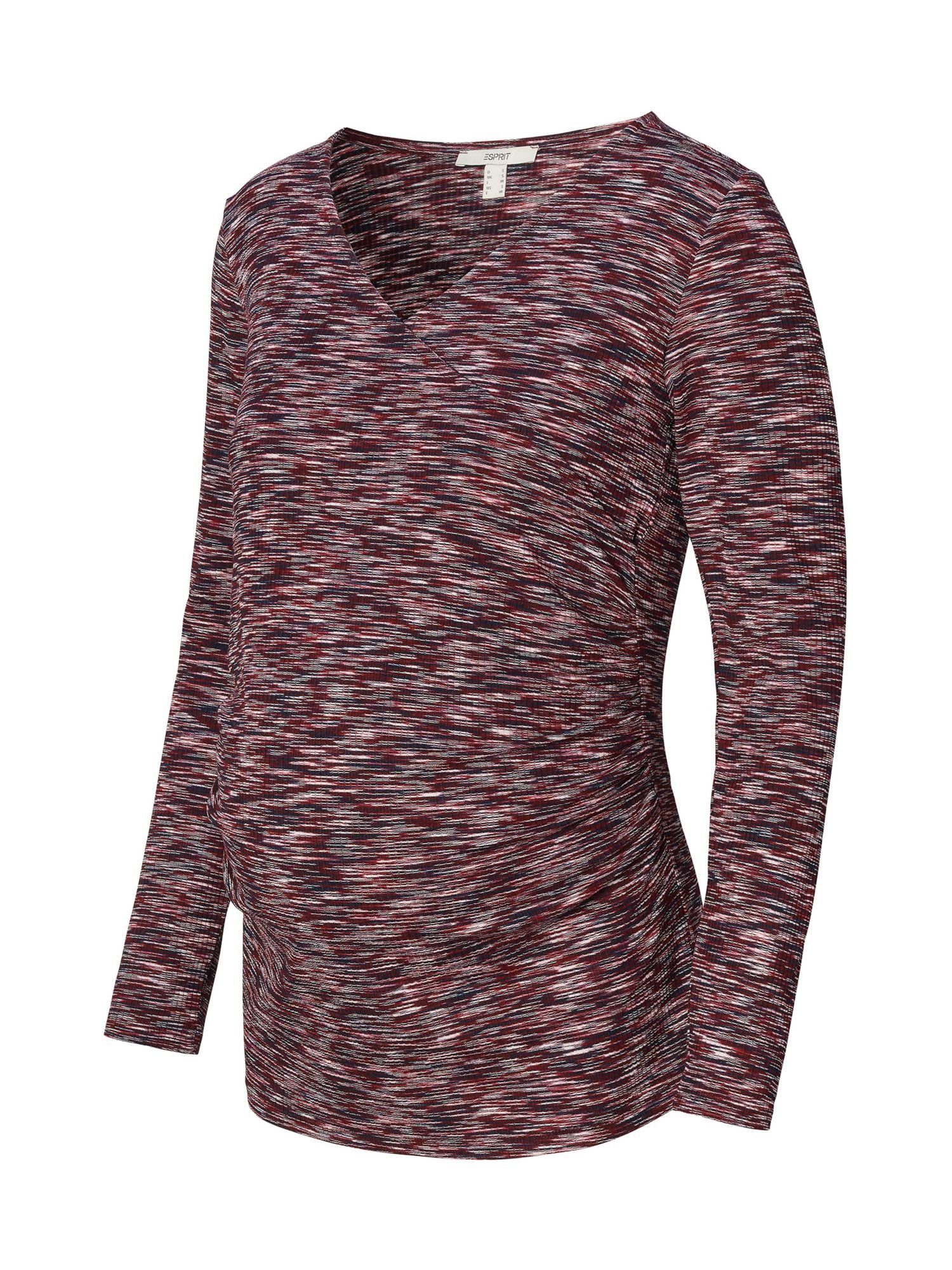 ESPRIT maternity Umstandsshirt Langärmliges Crossover-Top