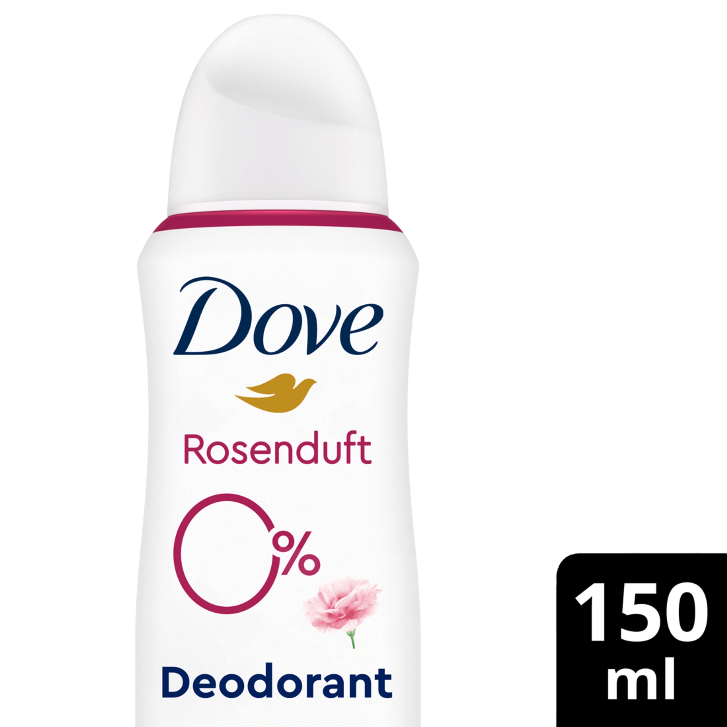 DOVE Deo-Set Dove Deodorant-Spray Rosenduft Deo mit 0% Aluminiumsalzen 6x 150ml