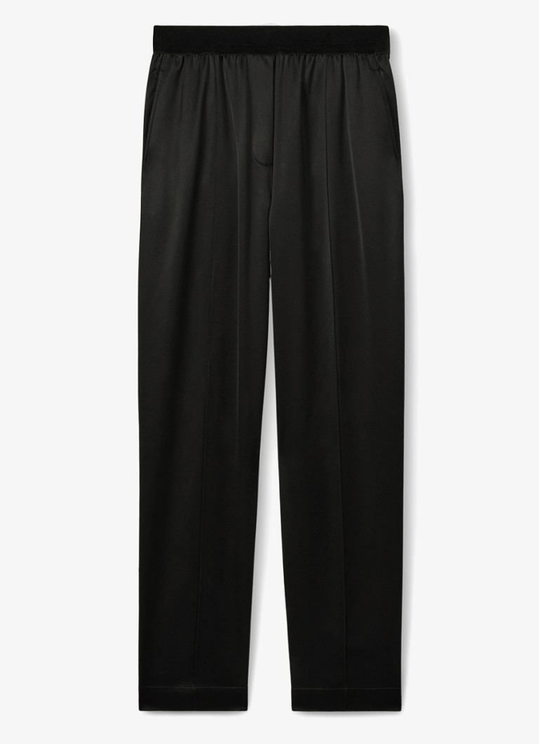 Reiss Elea tapered fit satin trousers