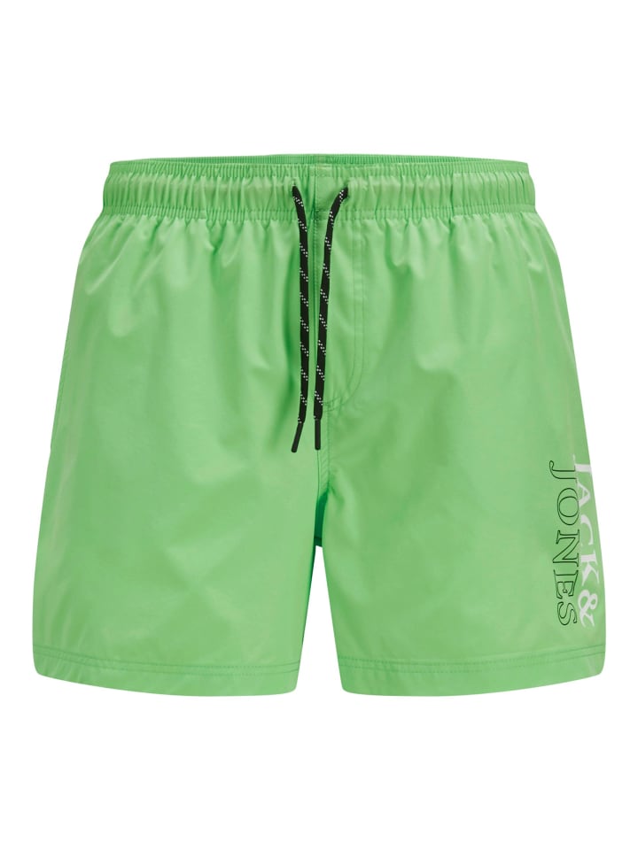 JACK & JONES Junior Badeshorts  JPSTMAUI JJSWIM DOUBLE LOGO JNR in summer green günstig kaufen