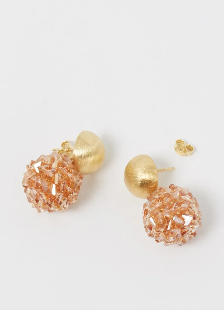 LOTT. gioielli Globe stud earrings gold plated