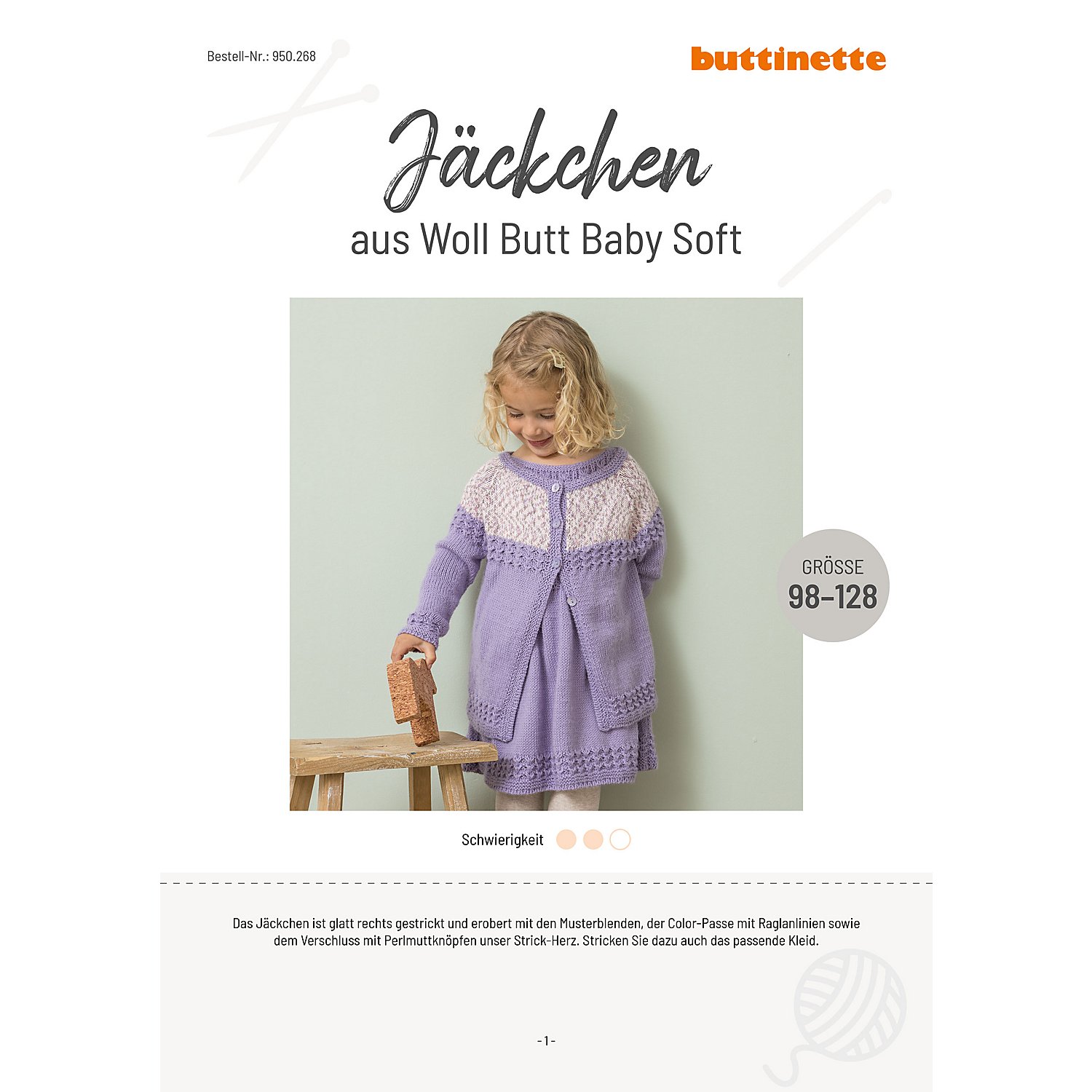 Strickanleitung – Jäckchen aus Woll Butt Baby Soft
