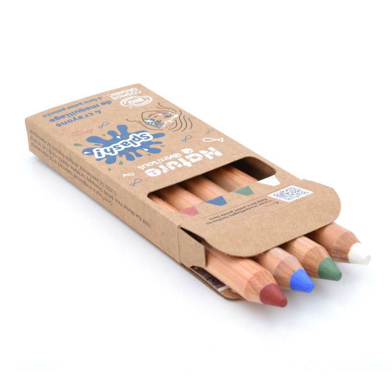 4 crayons de maquillage certifié BIO - SPLASH ! Grim’tout
