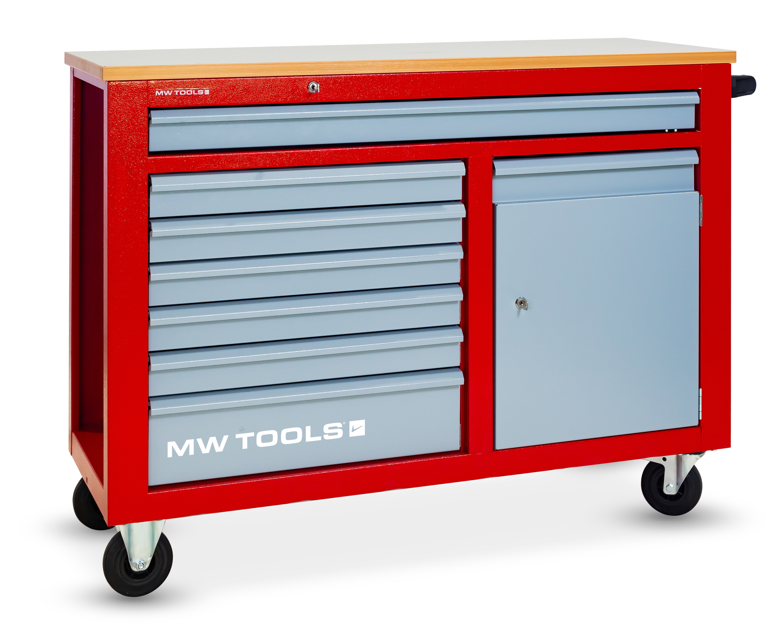 Metal Works 855006761 MWE211K1 Fylt verktøyvogn med skap STARTER 212 deler