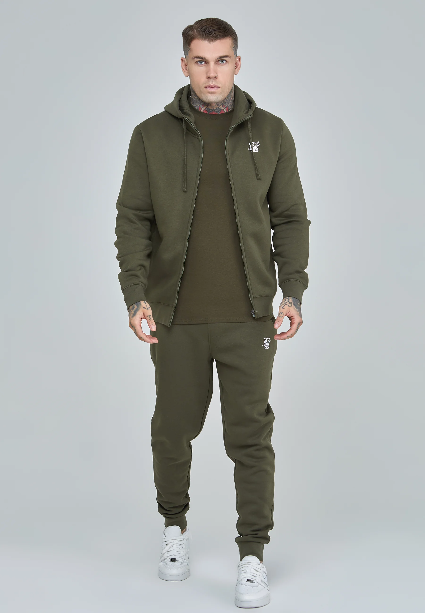SIKSILK ESSENTIAL FUNNEL - Sudadera con cremallera