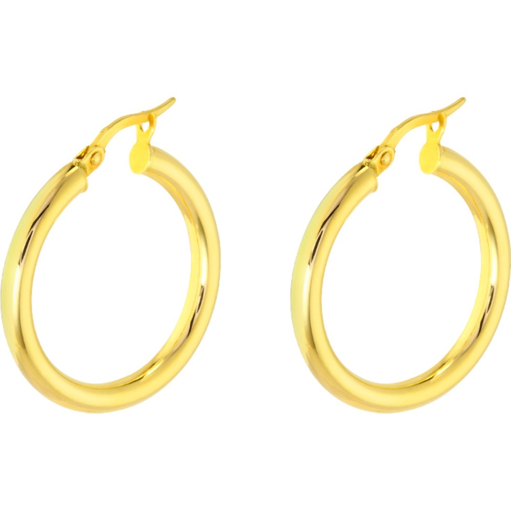Valeria Créoles 375 Or jaune or jaune Boucles d'oreilles