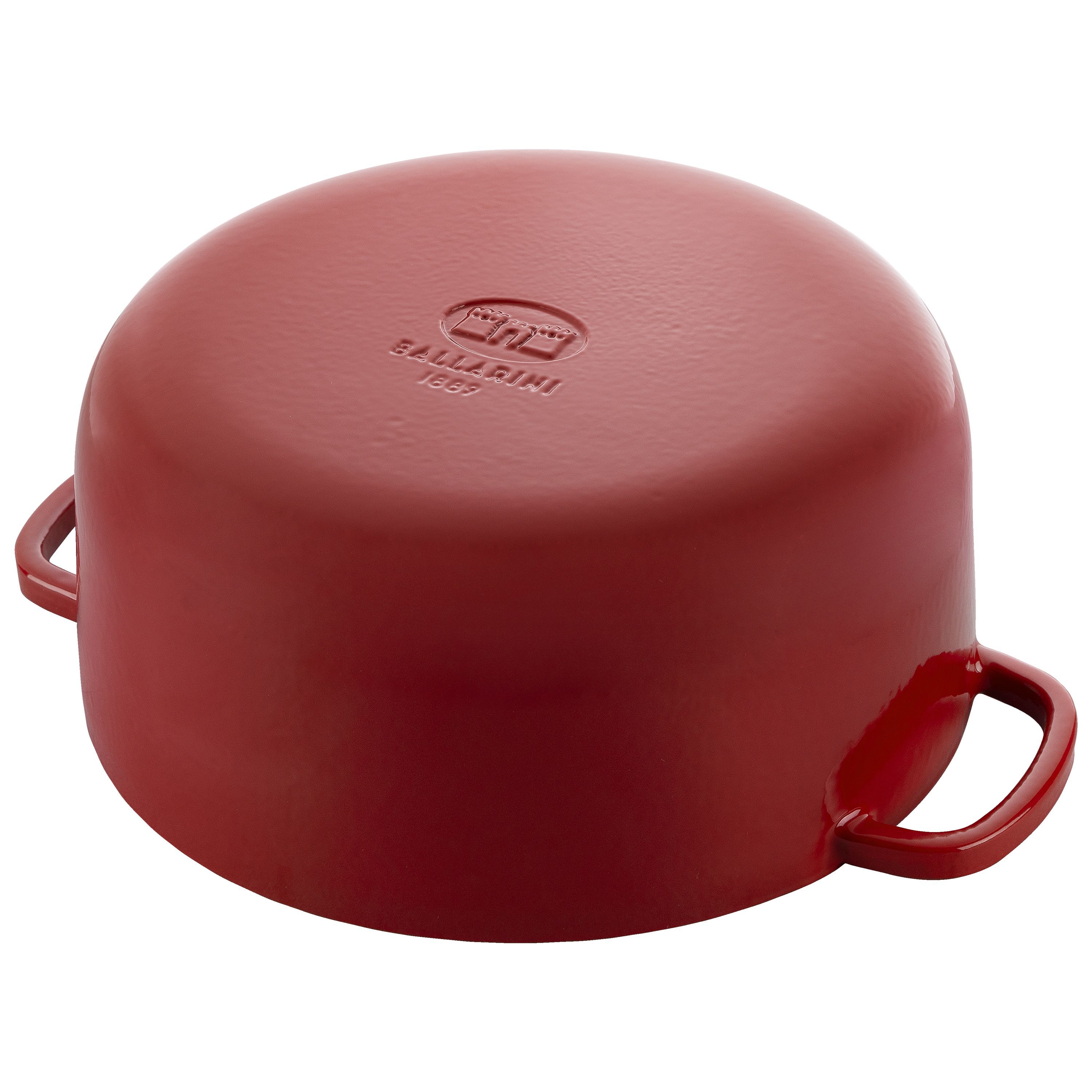 Cocotte 28 cm, rund, Rot, Gusseisen