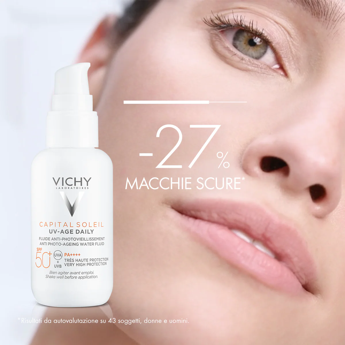 Capital Soleil Capital Soleil UV-Age Anti-Photoaging Fluid SPF50 - Beskyttende behandlinger, solkrem med høy beskyttelse for ansiktet.