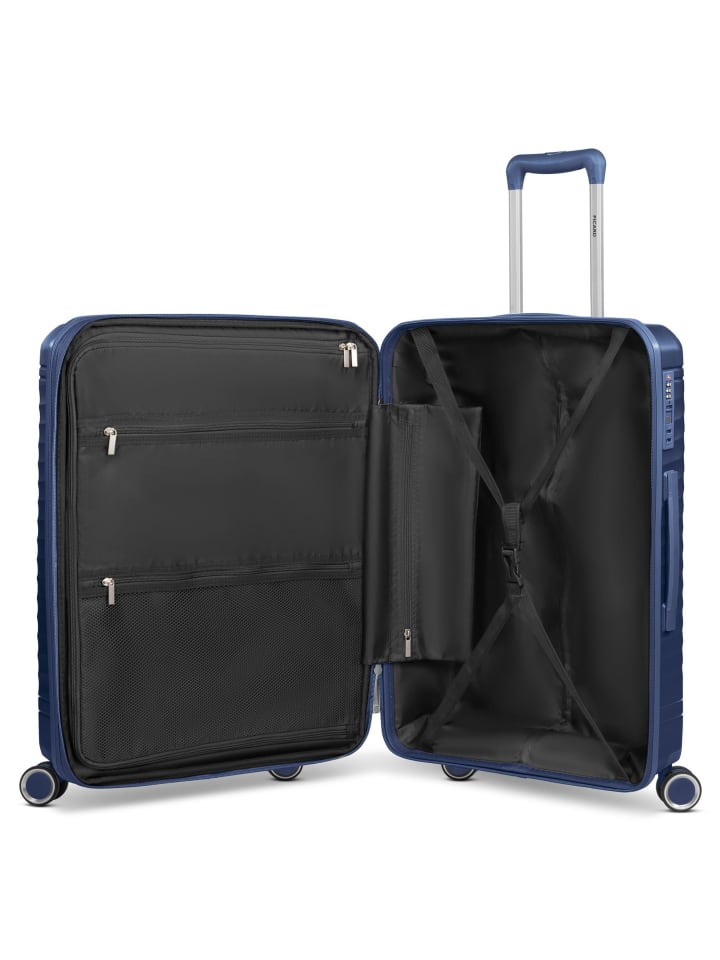 PICARD Vienna 4 Rollen Kofferset 3-teilig mit Dehnfalte in navy blue günstig kaufen onesize