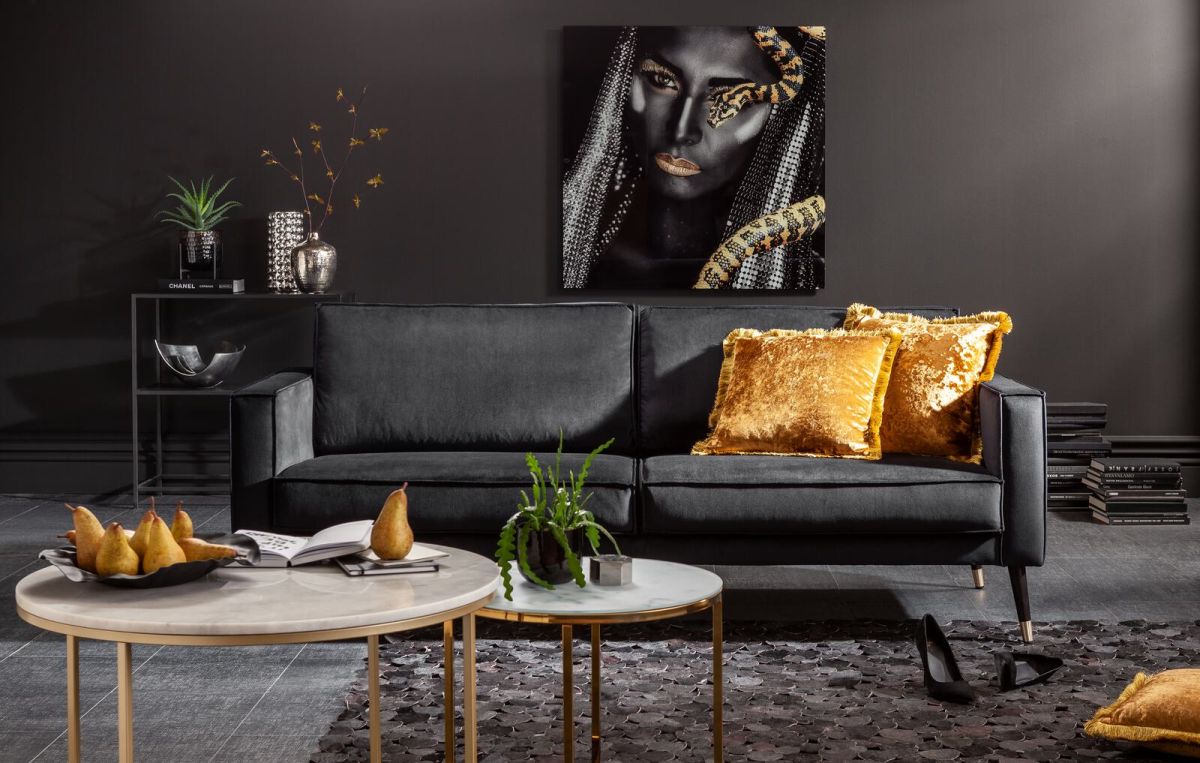 3-Sitzer Sofa Deborah Schwarz